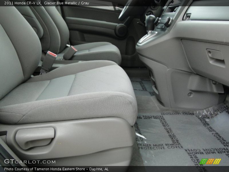 Glacier Blue Metallic / Gray 2011 Honda CR-V LX