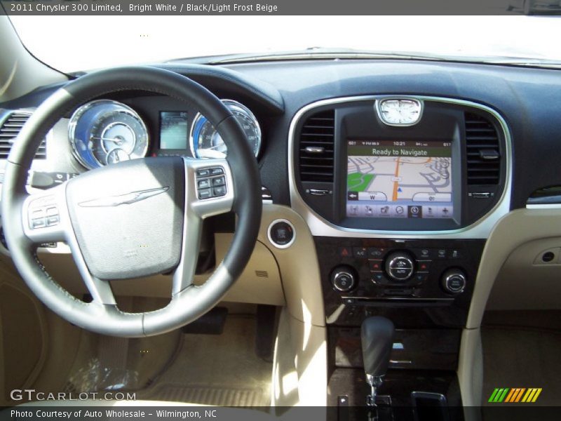 Bright White / Black/Light Frost Beige 2011 Chrysler 300 Limited