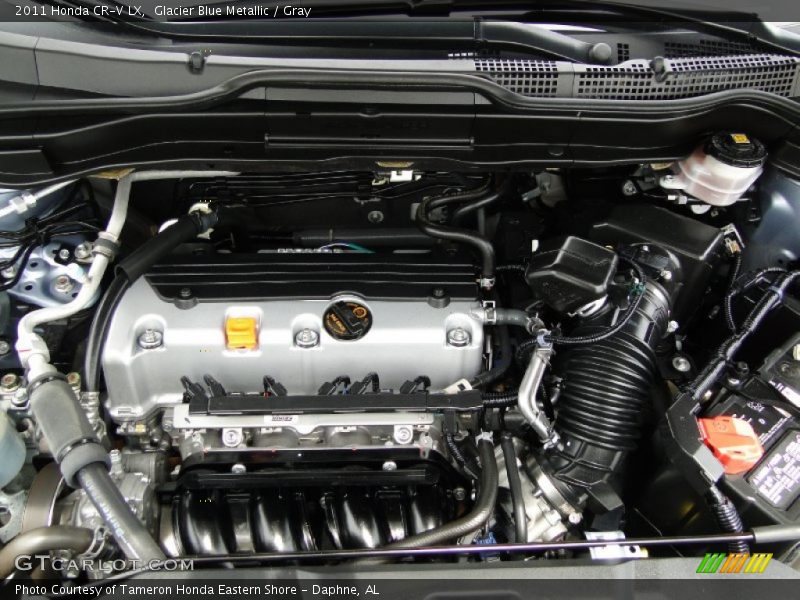 Glacier Blue Metallic / Gray 2011 Honda CR-V LX