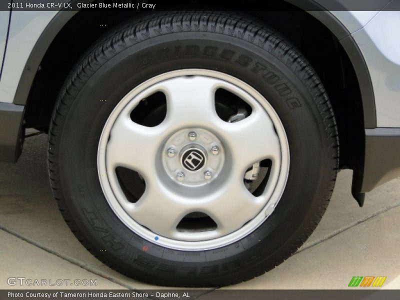 Glacier Blue Metallic / Gray 2011 Honda CR-V LX
