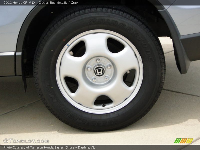 Glacier Blue Metallic / Gray 2011 Honda CR-V LX