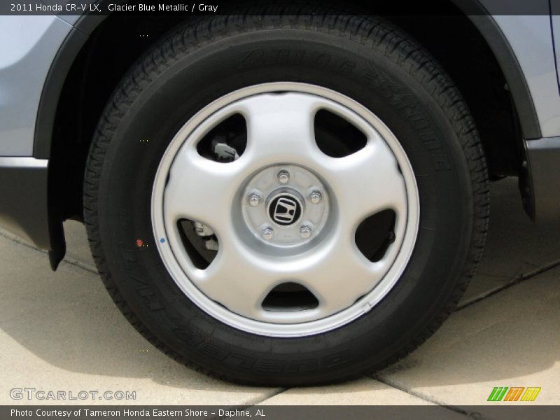 Glacier Blue Metallic / Gray 2011 Honda CR-V LX
