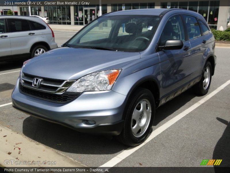 Glacier Blue Metallic / Gray 2011 Honda CR-V LX