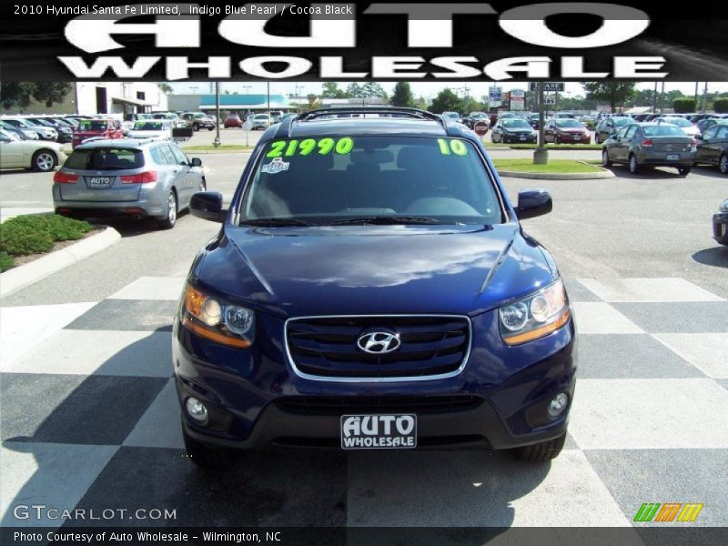 Indigo Blue Pearl / Cocoa Black 2010 Hyundai Santa Fe Limited