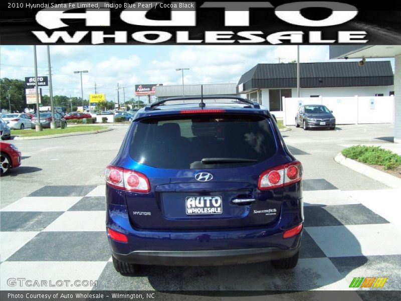Indigo Blue Pearl / Cocoa Black 2010 Hyundai Santa Fe Limited