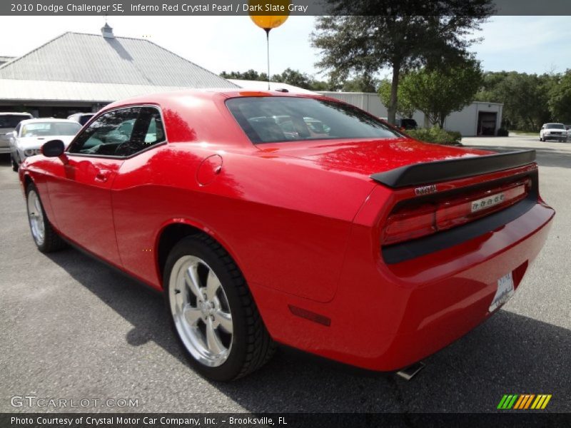 Inferno Red Crystal Pearl / Dark Slate Gray 2010 Dodge Challenger SE