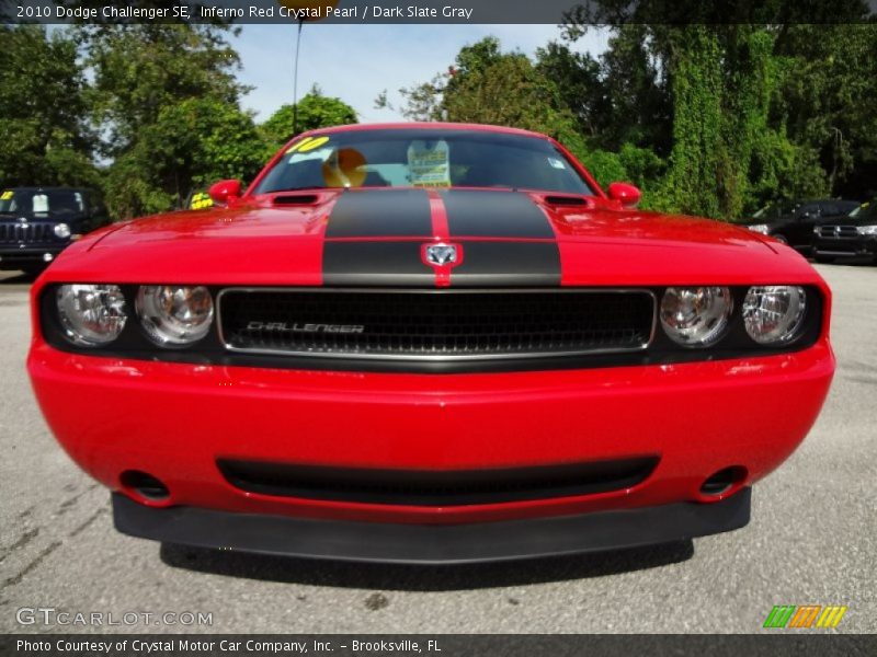 Inferno Red Crystal Pearl / Dark Slate Gray 2010 Dodge Challenger SE