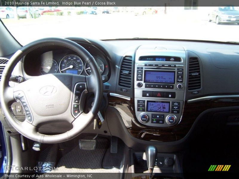 Indigo Blue Pearl / Cocoa Black 2010 Hyundai Santa Fe Limited