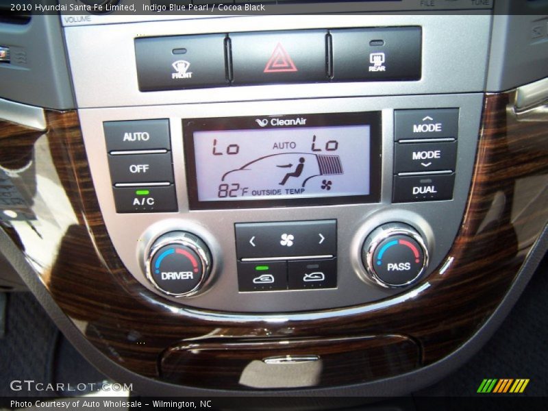 Indigo Blue Pearl / Cocoa Black 2010 Hyundai Santa Fe Limited