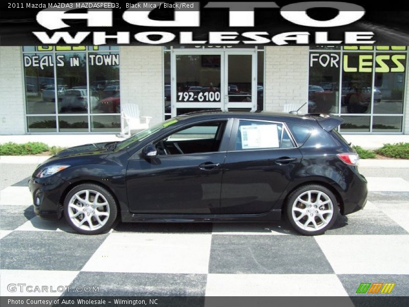 Black Mica / Black/Red 2011 Mazda MAZDA3 MAZDASPEED3