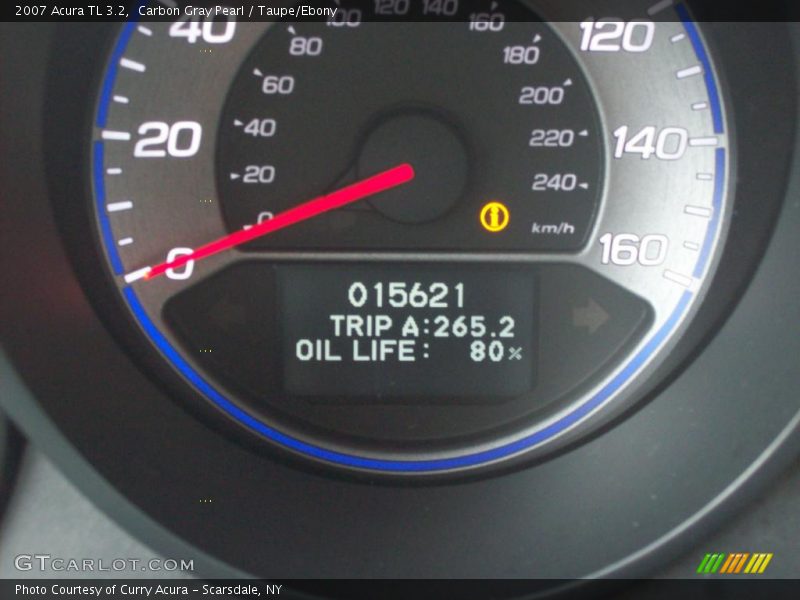Carbon Gray Pearl / Taupe/Ebony 2007 Acura TL 3.2