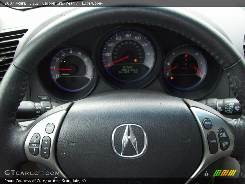 Carbon Gray Pearl / Taupe/Ebony 2007 Acura TL 3.2