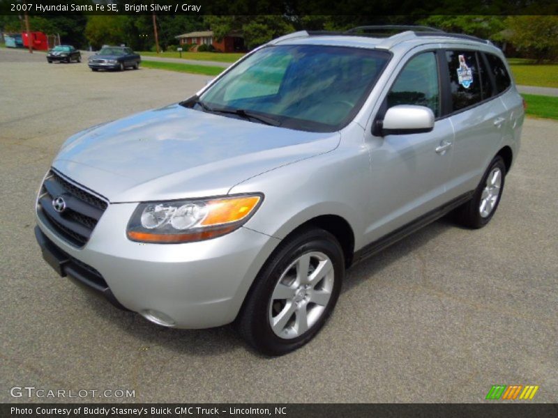 Bright Silver / Gray 2007 Hyundai Santa Fe SE