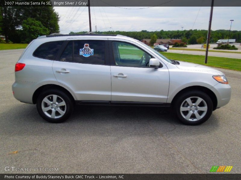 Bright Silver / Gray 2007 Hyundai Santa Fe SE