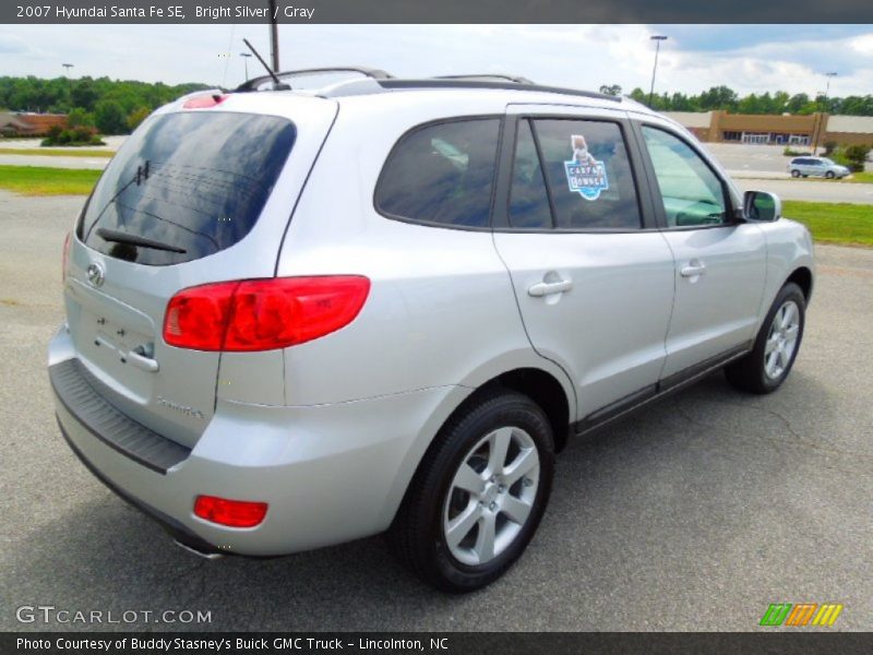 Bright Silver / Gray 2007 Hyundai Santa Fe SE