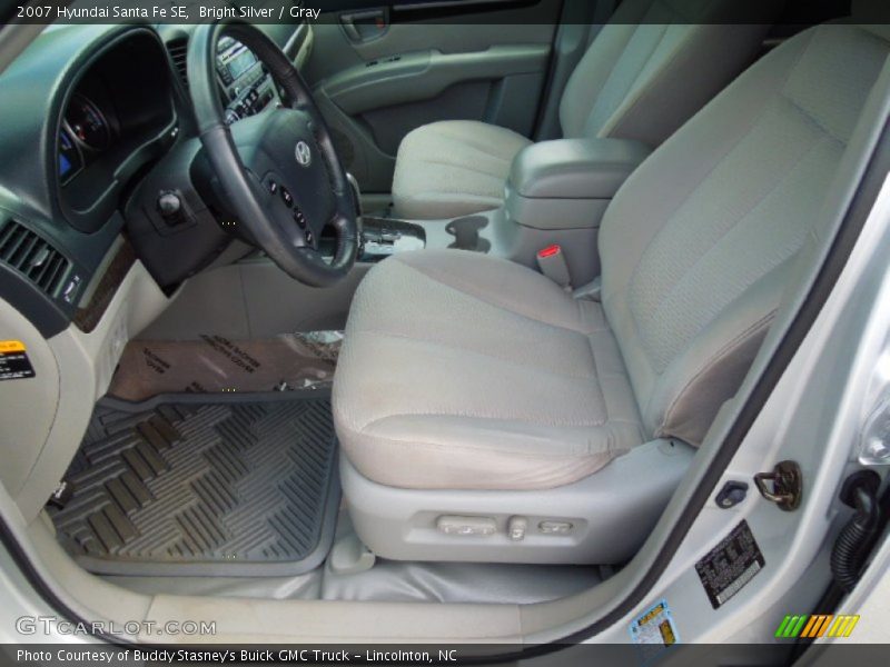Bright Silver / Gray 2007 Hyundai Santa Fe SE