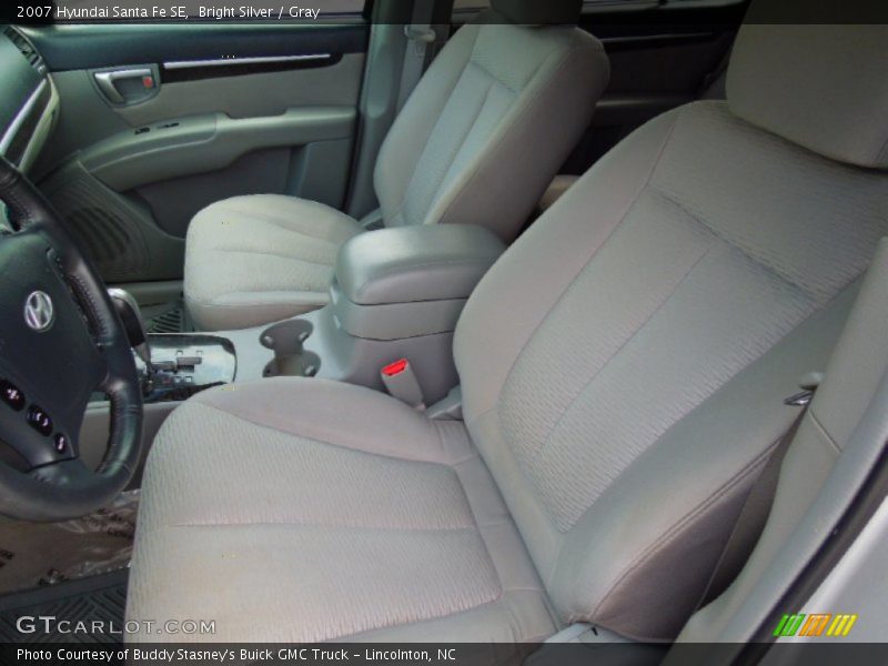 Bright Silver / Gray 2007 Hyundai Santa Fe SE