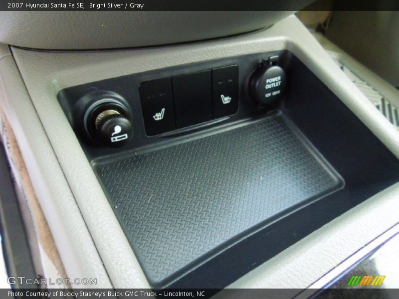 Bright Silver / Gray 2007 Hyundai Santa Fe SE