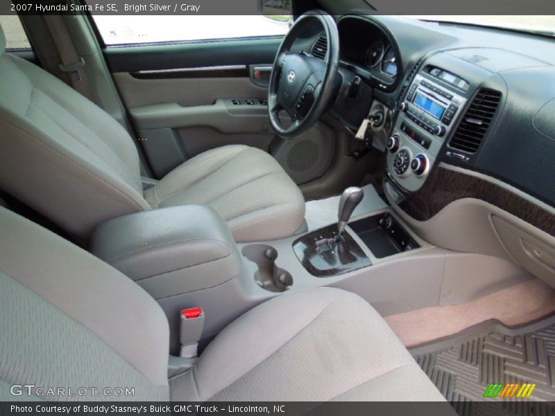 Bright Silver / Gray 2007 Hyundai Santa Fe SE