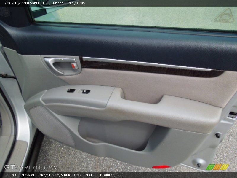 Bright Silver / Gray 2007 Hyundai Santa Fe SE