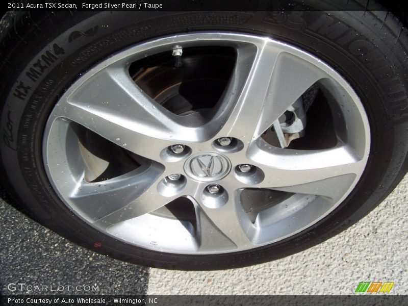 Forged Silver Pearl / Taupe 2011 Acura TSX Sedan