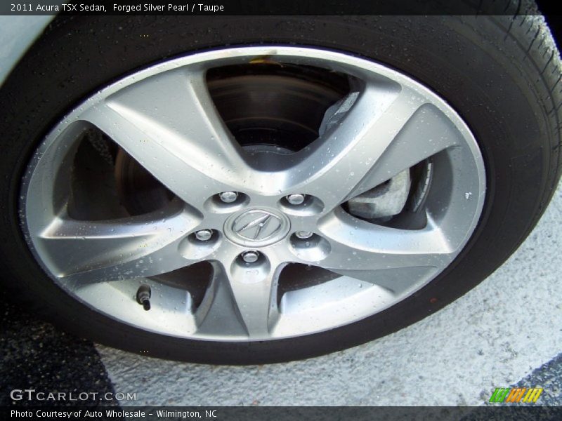 Forged Silver Pearl / Taupe 2011 Acura TSX Sedan