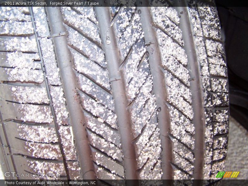 Forged Silver Pearl / Taupe 2011 Acura TSX Sedan