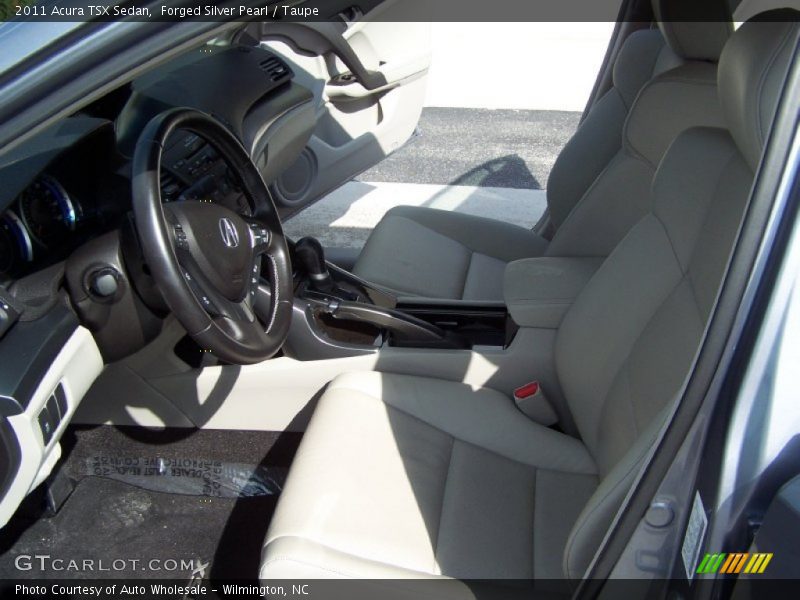 Forged Silver Pearl / Taupe 2011 Acura TSX Sedan