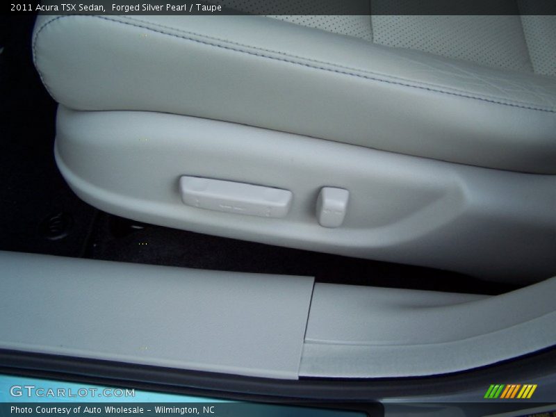 Forged Silver Pearl / Taupe 2011 Acura TSX Sedan