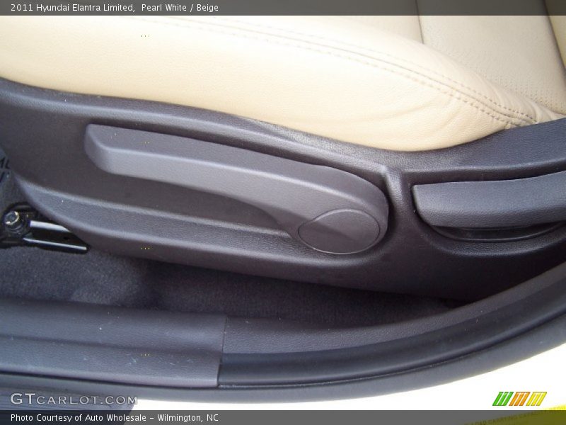 Pearl White / Beige 2011 Hyundai Elantra Limited