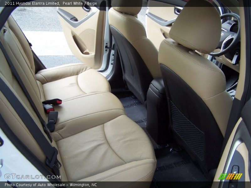 Pearl White / Beige 2011 Hyundai Elantra Limited