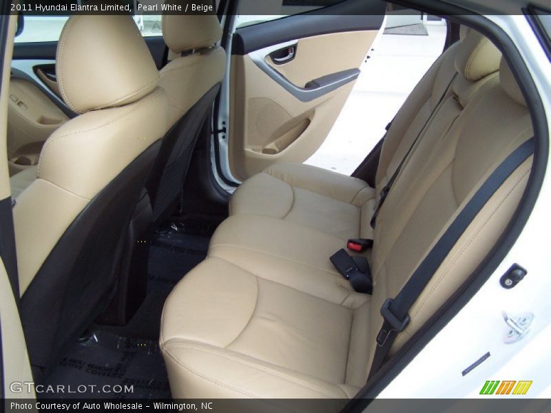 Pearl White / Beige 2011 Hyundai Elantra Limited