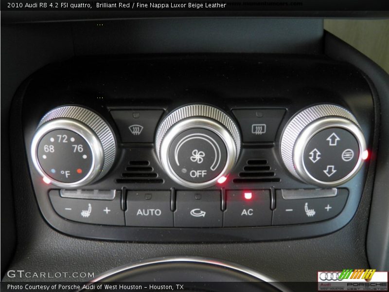 Controls of 2010 R8 4.2 FSI quattro