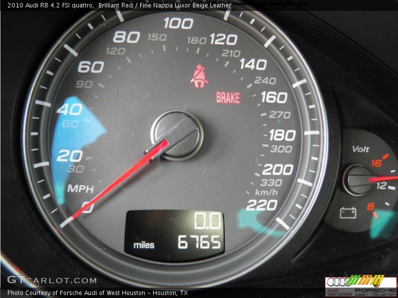 Brilliant Red / Fine Nappa Luxor Beige Leather 2010 Audi R8 4.2 FSI quattro