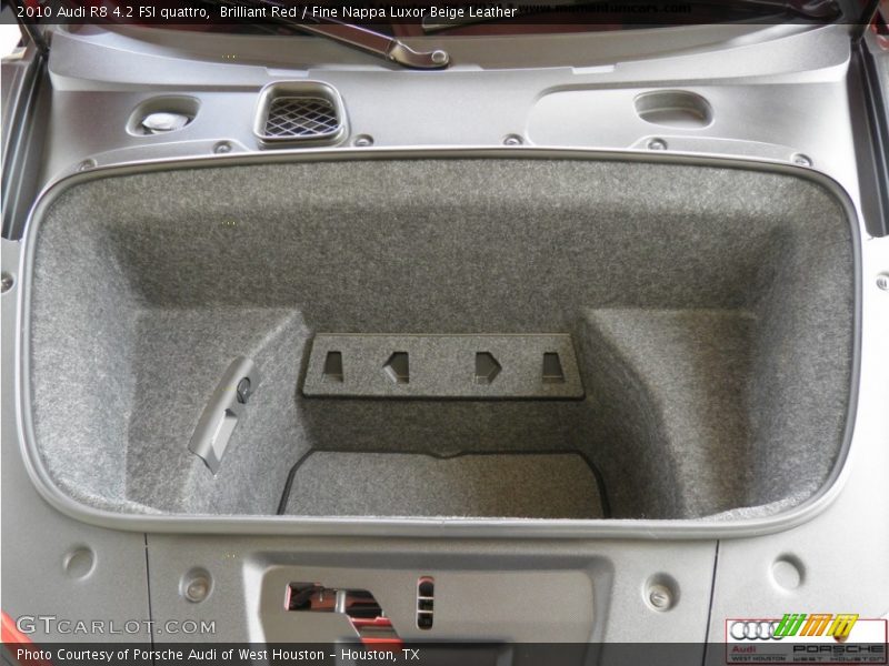 Brilliant Red / Fine Nappa Luxor Beige Leather 2010 Audi R8 4.2 FSI quattro