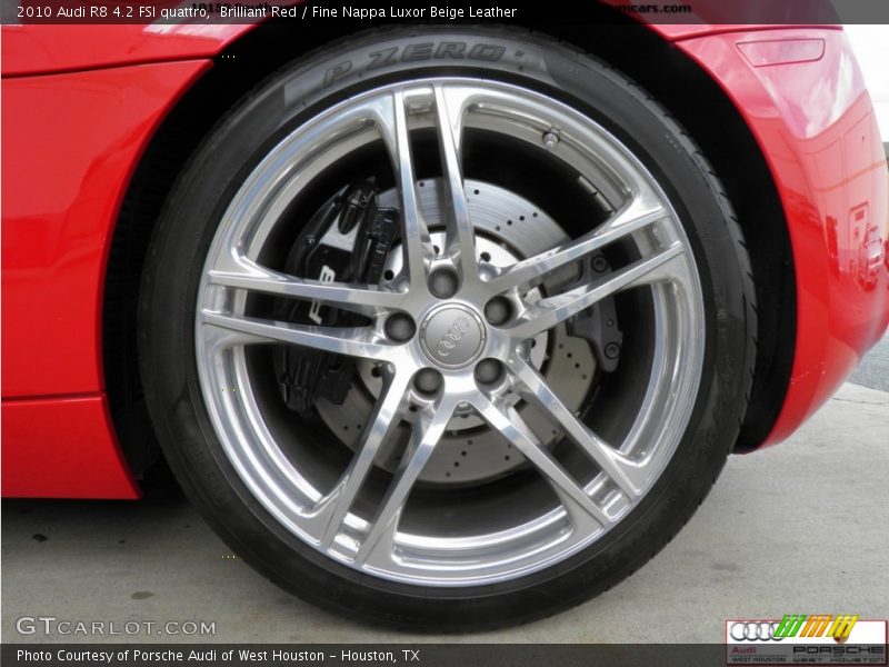 Brilliant Red / Fine Nappa Luxor Beige Leather 2010 Audi R8 4.2 FSI quattro