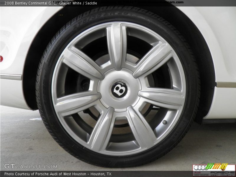 Glacier White / Saddle 2008 Bentley Continental GTC