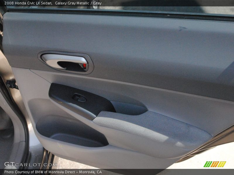 Galaxy Gray Metallic / Gray 2008 Honda Civic LX Sedan