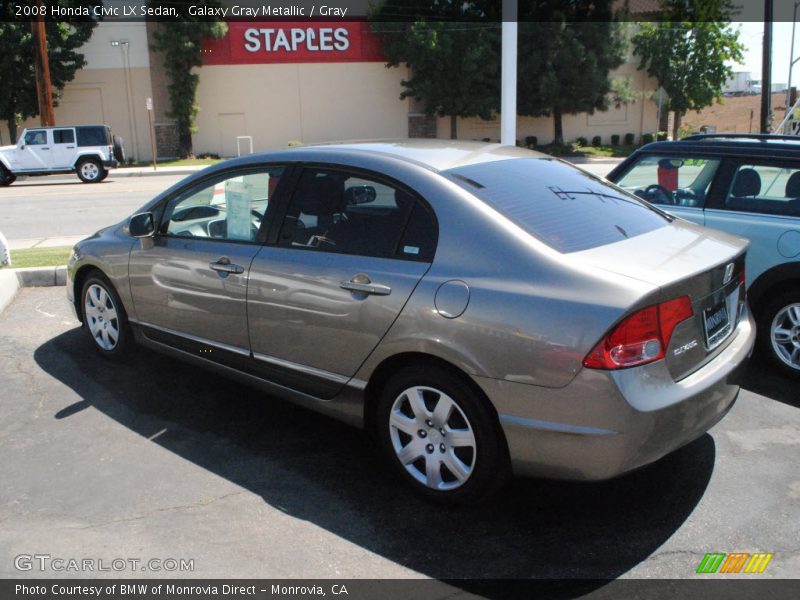 Galaxy Gray Metallic / Gray 2008 Honda Civic LX Sedan