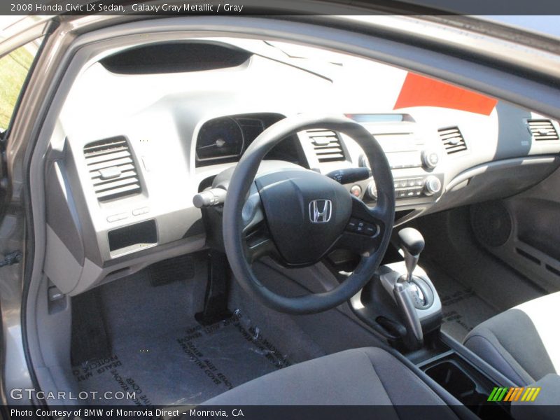 Galaxy Gray Metallic / Gray 2008 Honda Civic LX Sedan