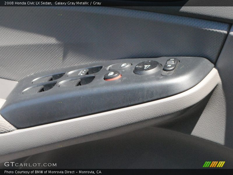 Galaxy Gray Metallic / Gray 2008 Honda Civic LX Sedan