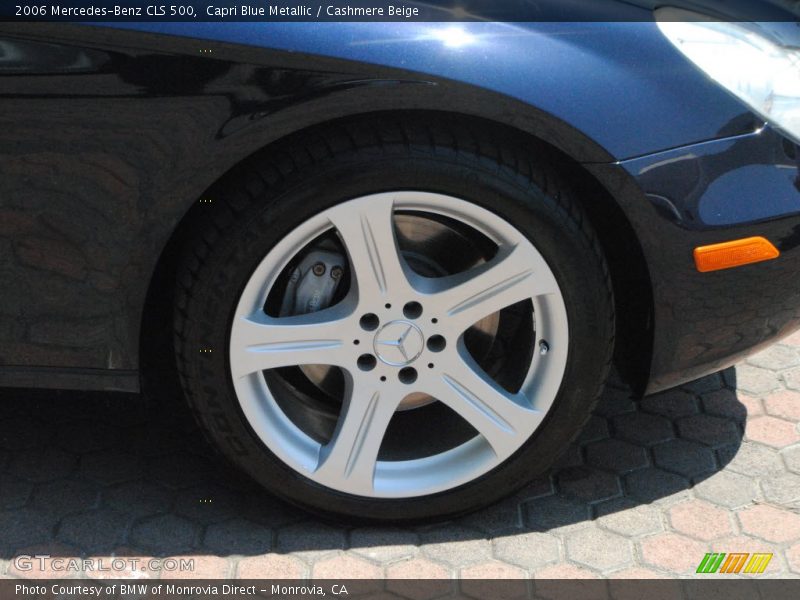Capri Blue Metallic / Cashmere Beige 2006 Mercedes-Benz CLS 500