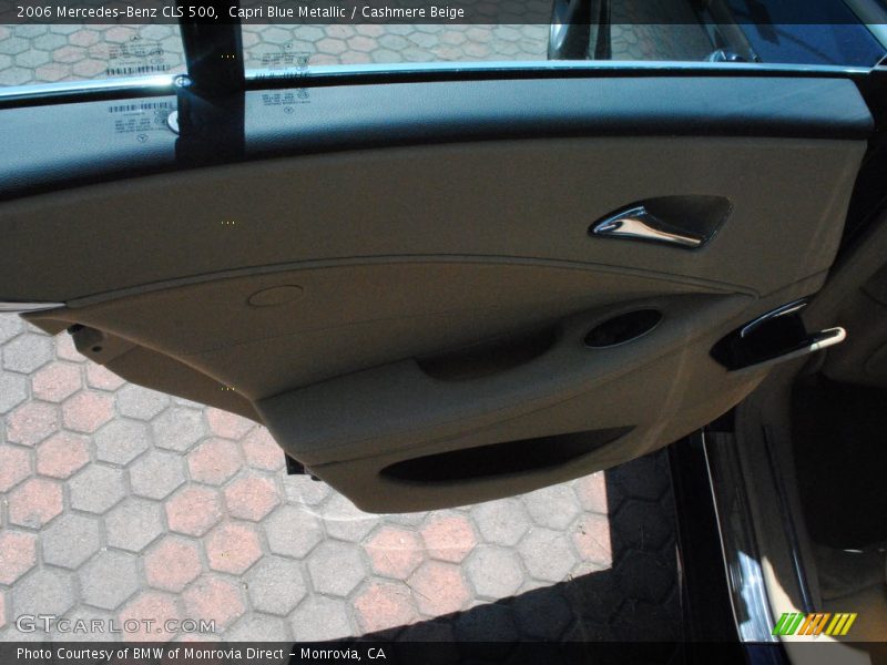 Capri Blue Metallic / Cashmere Beige 2006 Mercedes-Benz CLS 500