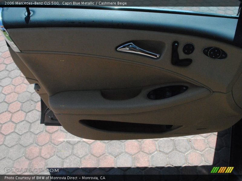 Capri Blue Metallic / Cashmere Beige 2006 Mercedes-Benz CLS 500