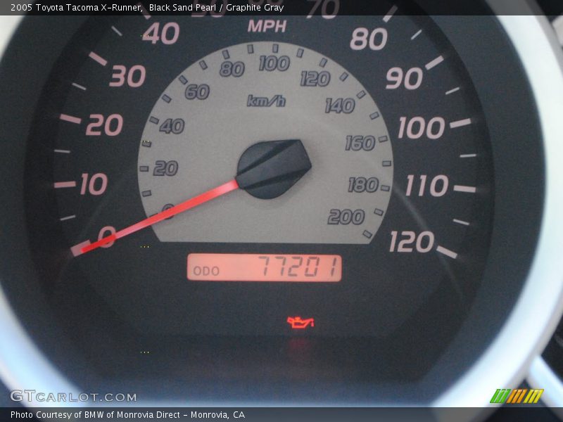 Black Sand Pearl / Graphite Gray 2005 Toyota Tacoma X-Runner