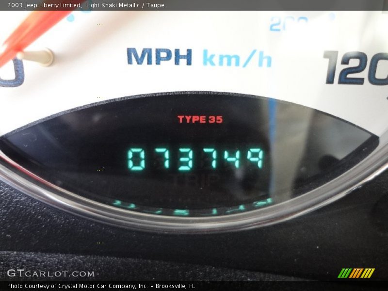 Light Khaki Metallic / Taupe 2003 Jeep Liberty Limited