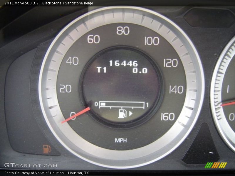 Black Stone / Sandstone Beige 2011 Volvo S80 3.2