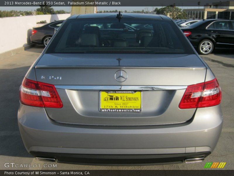 Palladium Silver Metallic / Black 2013 Mercedes-Benz E 350 Sedan