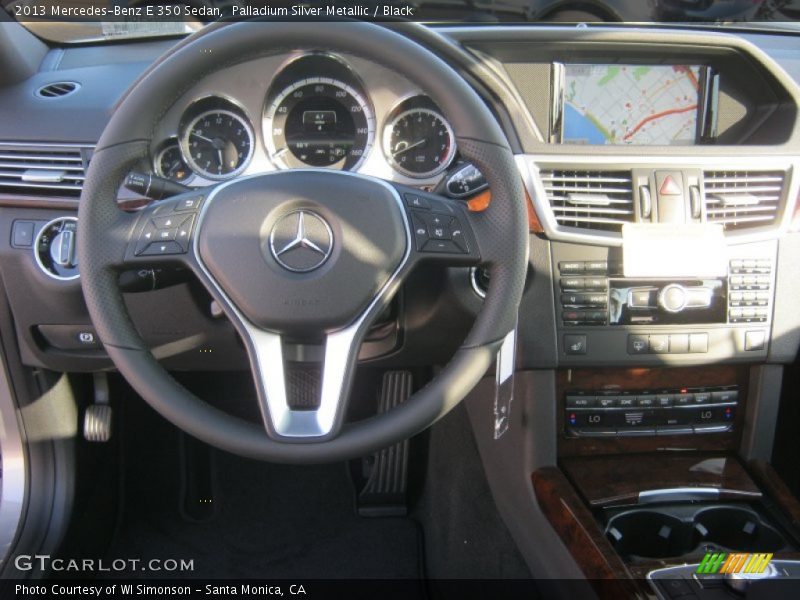 Palladium Silver Metallic / Black 2013 Mercedes-Benz E 350 Sedan