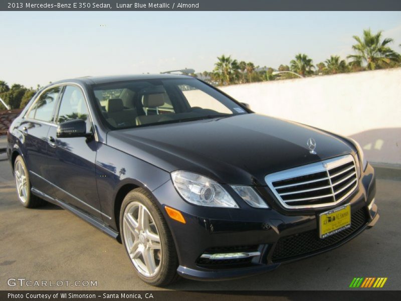 Lunar Blue Metallic / Almond 2013 Mercedes-Benz E 350 Sedan